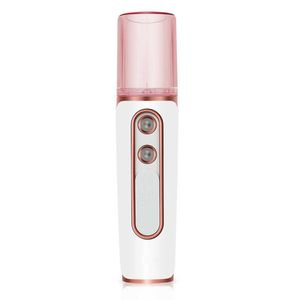 Facial Steamer Dual Hole Spray Hydrator Oplaadbare Nano Koude Mini Luchtbevochtiger voor Gezicht met Huid Hydraterende 230801