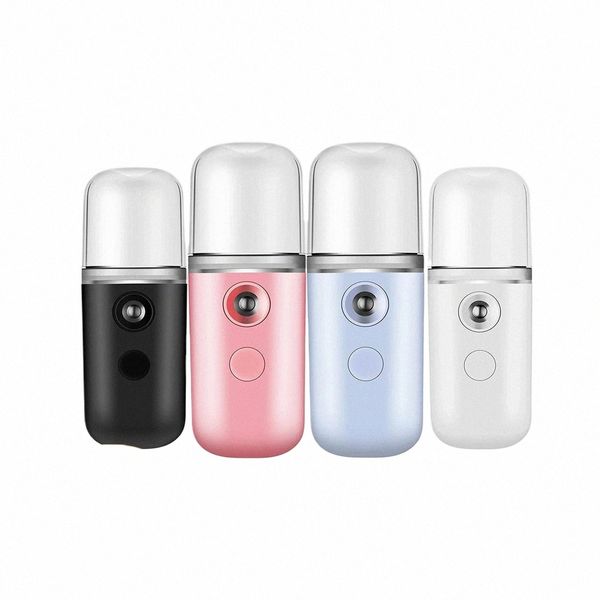 Máquina de vapor facial SPA Nano Spray Herramientas de belleza facial Cuidado de la piel Accories USB Recharg Práctico humidificador de aire de niebla portátil o4si #