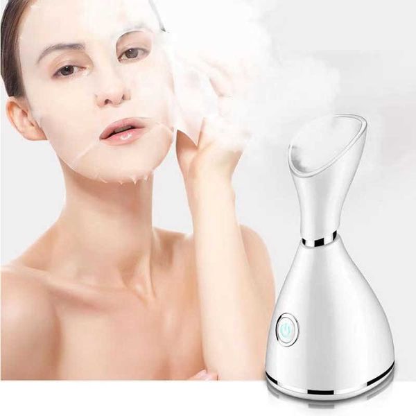 Vaporizador facial Agua tibia Nano Ionic Hidratante Facial Spa Ion caliente Humedad de la piel Eléctrico 230801