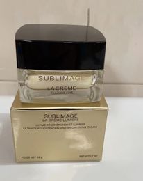 Facial Sublimage Crème 50g Gouden fles Fondamentale Essentiële Regenererende crème dag nacht reparatie natuurlijke en Hydraterende snelle levering