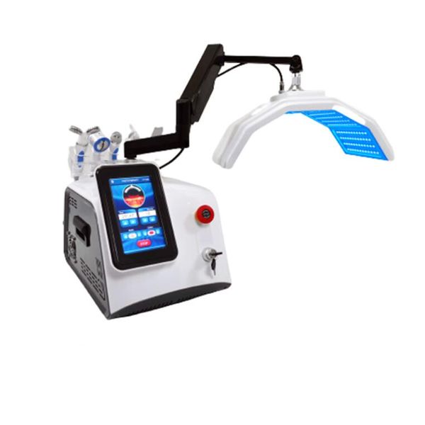 máscara de terapia facial jet de oxígeno peel cuidado de la piel lámpara de luz led pdt roja colleagen laser face lift oxigen hydra máquina facial dispositivo de rejuvenecimiento de la piel led