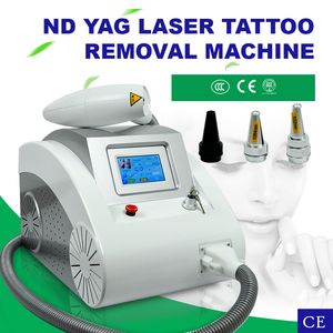 Dispositif de blanchiment du visage avec machine de retrait de taches de tatouage au laser à point rouge Machines laser Q Switch ND Yag pour le pelage et la pigmentation au carbone