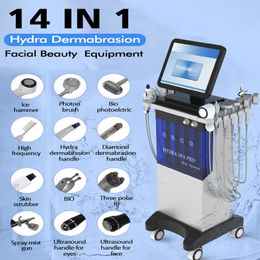 Machine de suppression des rides du visage Hydradermabrasion Diamond Dermabrasion BIO LED Instrument de beauté pour les soins de la peau