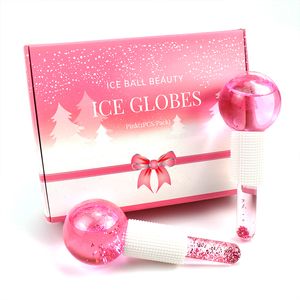 Globes de glace pour le visage congélateur énergie sûre boule de cristal visage yeux refroidissement rouleau glaces Globe vague d'eau pour les routines de beauté quotidiennes