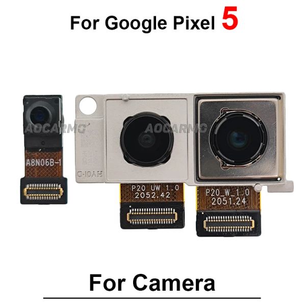 Face à la caméra frontale pour Google Pixel 6 Pro 5 4 3 XL 4XL 4A 4G 5G 6PRO arrière arrière principal Camera Flex Cable Remplacement des pièces de remplacement