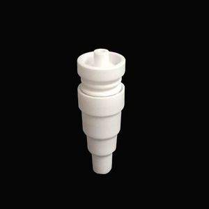 Factor Prijs 6 in 1 Koepelloze Keramische Nagel 10mm 14mm 18mm Mannelijke Vrouwelijke Gezamenlijke Keramische Nagels VS titanium Nagel Voor Glas Roken Water Bong