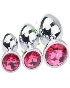 Factory 1 grote 1Medium 1mall maten roestvrij staal Aantrekkelijke buttplugs Rosebud anale seks sieraden sieraden sieraden buttplugs M1060255