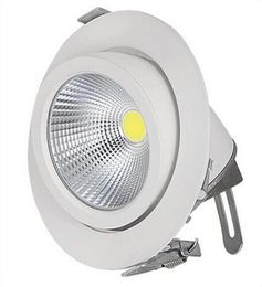 Réglable en usine 15W 25W 35W Super COB LED cardan intégré LED lampe de coffre ronde COB shoplighter 85265V LED Downlight7520930