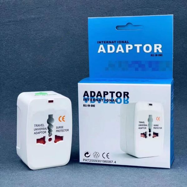 Adaptador internacional universal de fábrica todo en uno Adaptador de enchufe de cargador de corriente alterna de viaje mundial con enchufe convertidor de EE. UU. Reino Unido UE AU