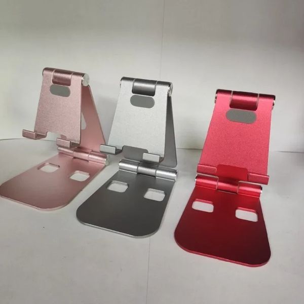 Aleación de aluminio de fábrica Mini plegable doble portátil Multifuncional transmisión en vivo Papeleta de metal Tableta Metal Phone Hold