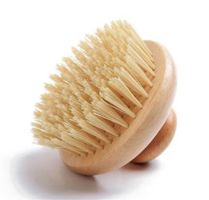 Factory Body Brush Droog borstelen Doucheborstels Wet of Spa Houten handvat Scrubber voor Massage Exfoliate