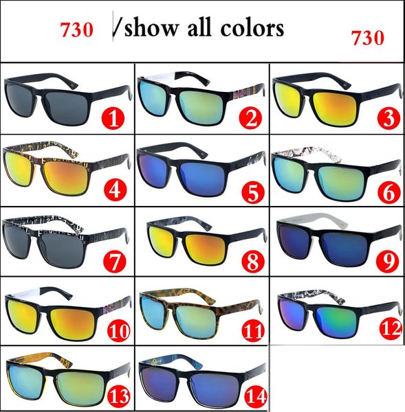 Gafas de sol baratas de fábrica para mujeres Men Fashion Men Diseñador de gafas de sol marco Gafas Sol Dazzle Color Eyewear 730