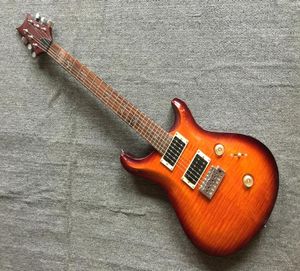 Factory Cherry Sunburst Electric Guitar con Flame Maple Veneerbird FRET INLAYCHROME HardwareHigh Quality Class se debe personalizar1690327