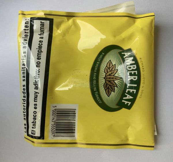 Fábrica de cigarrillos Smoking Tabacco Embalaje de hojas de hojas Amber Cigarrillo Cigarrabaco