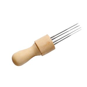 Factory Craft Tools Felling Needle met acht naalden gereedschap ambachtelijke wol vilt stitch punch massieve houten handgreep rra948