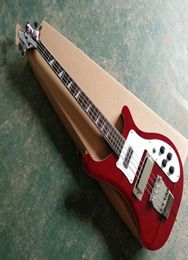 Factory Custom 4 cordes Red Body Electric Bass Guitar avec Chrome Hardwaresneckthrubodycan Soyez personnalisé 7606153