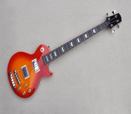 Factory Custom 4-snarige Cherry Sunburst elektrische basgitaar met chromen hardware Palissander toetsAanbieding aangepast6322648