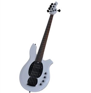 Guitare basse électrique personnalisée à 5 cordes avec incrustations de lune, micros ouverts, peut être personnalisé
