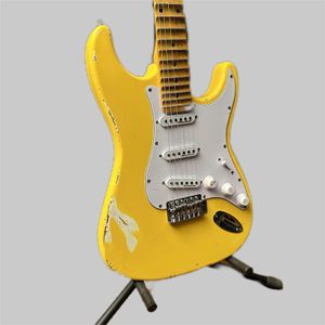 Reliques Guitare électrique Aulne Maple Couc Old Hardware Yellow Nitro 2589