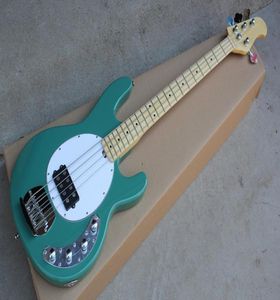 Fábrica Custom Green 4String Electric bajo con puntos FET INLAYMAPLE DIFELSECTOBORDHROME Hardwaresoffer Customized9909962