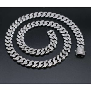 Factory Custom Hip Hop Dik 19mm 20mm 22 mm VVS Moissanite Diamant Cuban Link Chain OEM 925 Zilver Iced Out Cubaanse kettingarmband