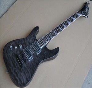 Guitare électrique noire gauche personnalisée avec le vénécercan à Maple Veneercan Black Hardwareclouds être personnalisé8800579