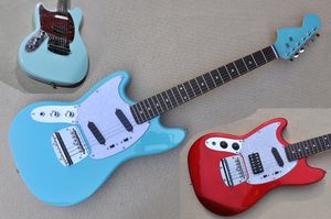 Guitarra eléctrica para zurdos personalizada de fábrica con escala de 610 mm de longitud, diapasón de palisandro, 22 trastes, se puede personalizar