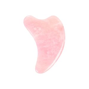 Fábrica personalizada piedra de cuarzo rosa Jade Guasha herramienta en forma de delfín Gua Sha raspado de piel cuerpo ojos cuello herramienta de masaje cuidado de la piel productos de belleza