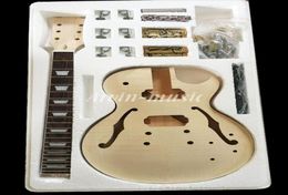 Factory Custom Shop Hoge kwaliteit Elektrische gitaar Diy Kit Set Mahonie Body Rosewood Bingood Nikkel Alloy StringDoubleHO4540243