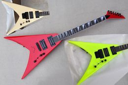 Factory Custom V Shape Electric Guitar met Black Double Rock Bridge HH Pickups kunnen worden aangepast