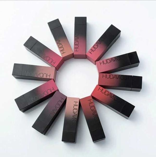Usine Derict plus récent maquillage 12 couleurs rouge à lèvres ensemble tasse antiadhésive longue durée imperméable mat rouge à lèvres
