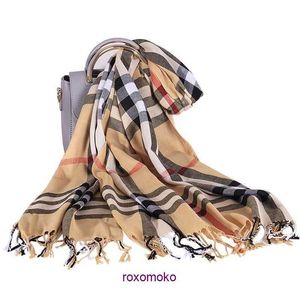 Fabrieksontwerper Origineel Bur Home Wintersjaals online winkel Herfst en nieuwe heren Engelse stijl imitatie kasjmier geruite sjaal Dames sjaal met kwastjes voor warmte