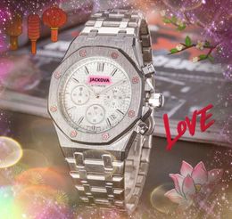 Dircet d'usine vendant des montres d'horloge pour hommes date automatique mouvement à quartz en acier inoxydable célèbre lentille en verre saphir entièrement fonctionnelle tous les cadeaux de montre de crime
