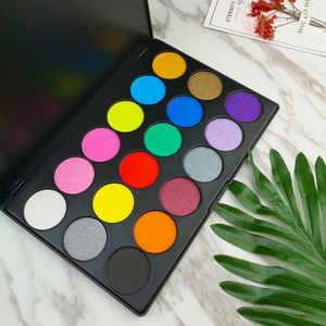 Fabriek direct 18 kleuren oogschaduw make-up plaat Matte Parelmoer podium make-up studio training school tafel prestatie cosmetica