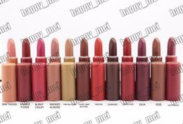 Factory Direct DHL Gratis verzending nieuwe make-up lippen M5544 mat lipstick! 12 verschillende kleuren