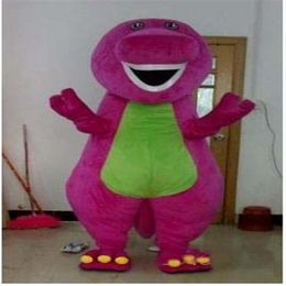 Fabriek directe Barney Dinosaurus Mascotte Kostuum Film Karakter Barney Dinosaurus Kostuums Fancy Dress Volwassen Grootte Kleding S223T