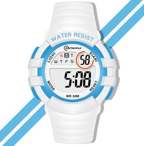 Factory Directe kleurrijke kinderhorloge student elektronische horloge lichtgevende waterdichte sport anti-fall elektronisch horloge