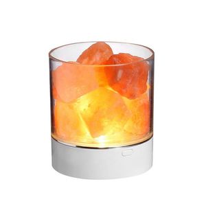 Fabriek Directe kleurrijke LED-atmosfeer Nachtverlichting Slaapkamer Woonkamer Crystal Salt Anion Air Zuiveringslamp