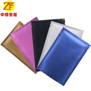 Usine directe couleur personnalisée sac de papier d'aluminium pur collations cosmétiques masque emballage sacs petits cadeaux sacs en plastique en gros