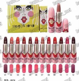 Factory Direct DHL Nieuwe make -uplippen NOM857 LIPTSTICK MATTE LIPTSTICK12 Verschillende kleuren9964204