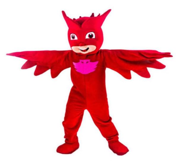 Usine feu direct oiseau rouge Halloween déguisement dessin animé adulte Animal mascotte Costume 9625019