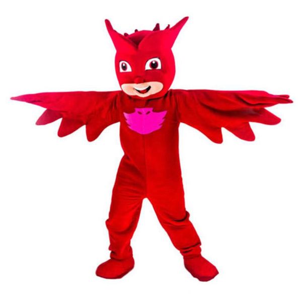 Usine feu direct oiseau rouge Halloween déguisement dessin animé adulte Animal mascotte Costume 3409