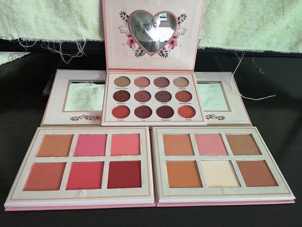 Factory Direct Floral Bloom Palette de maquillage Highlightcontour + fard à joues + palettes d'ombres à paupières Kit Cosmétiques Bundle Collection En Gros Gratuit DHL