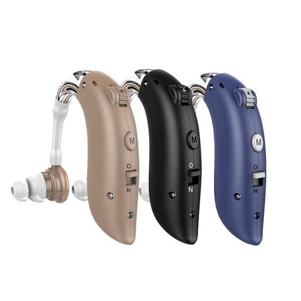Accessoires d'aide auditive directe d'usine pour les personnes âgées derrière l'oreille amplificateur de son de réduction du bruit rechargeable.