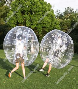 Casa de juegos Zorb inflable directa de fábrica, trajes de parachoques de tamaño humano de 15M, bolas inflables de fútbol de PVC Loopy 6283415