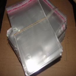 Fabriek directe lage Transparante zelfklevende zak Plastic zakken Armband zakken Transparante opp zak Sieraden tas 8x12 cm 500 stks lo252s