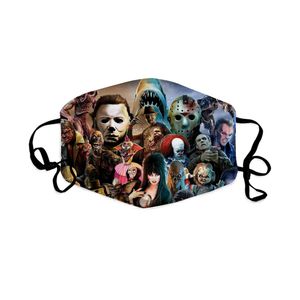 Factory Direct masker 3D digitaal printen Halloween explosiebestendige katoenen masker stofveilige oorvormige gepersonaliseerde maskers