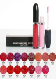 Factory Direct New Retro Matte Liquid LipColour Lipsticks 12 couleurs 5 ml Longlast Holiday Vault Lip Gloss Makeup DHL 7991199