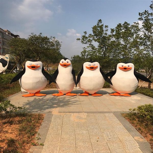 Pingüinos directos de fábrica de Madagascar Penguin Mascot Costume Fancy Dress adulto size285L