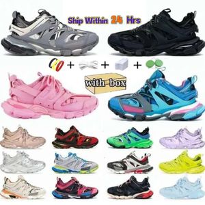 Vente directe d'usine 2024 Chaussures décontractées Triple S Track 3.0 Baskets Transparent Nitrogen Crystal Outsole Chaussures de course Hommes Femmes Baskets Noir Blanc Vert TAILLE 35-45